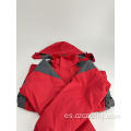 Chaqueta de la escuela de vellón de invierno mar rojo